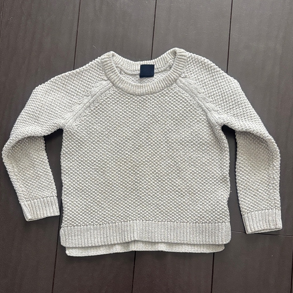 GAP Textured Cream & Gold Knit Sweater